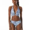 Carmen Marc Valvo Halter Bikini Top - Amalfi Coast 2 Carmen Marc Valvo Halter Bikini Top - Amalfi Coast -Beach Fit Fashion C3P097 406 R