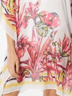 Carmen Marc Valvo V-Neck Caftan Cover Up - Brava Lily -Beach Fit Fashion C4J823 618 alt02