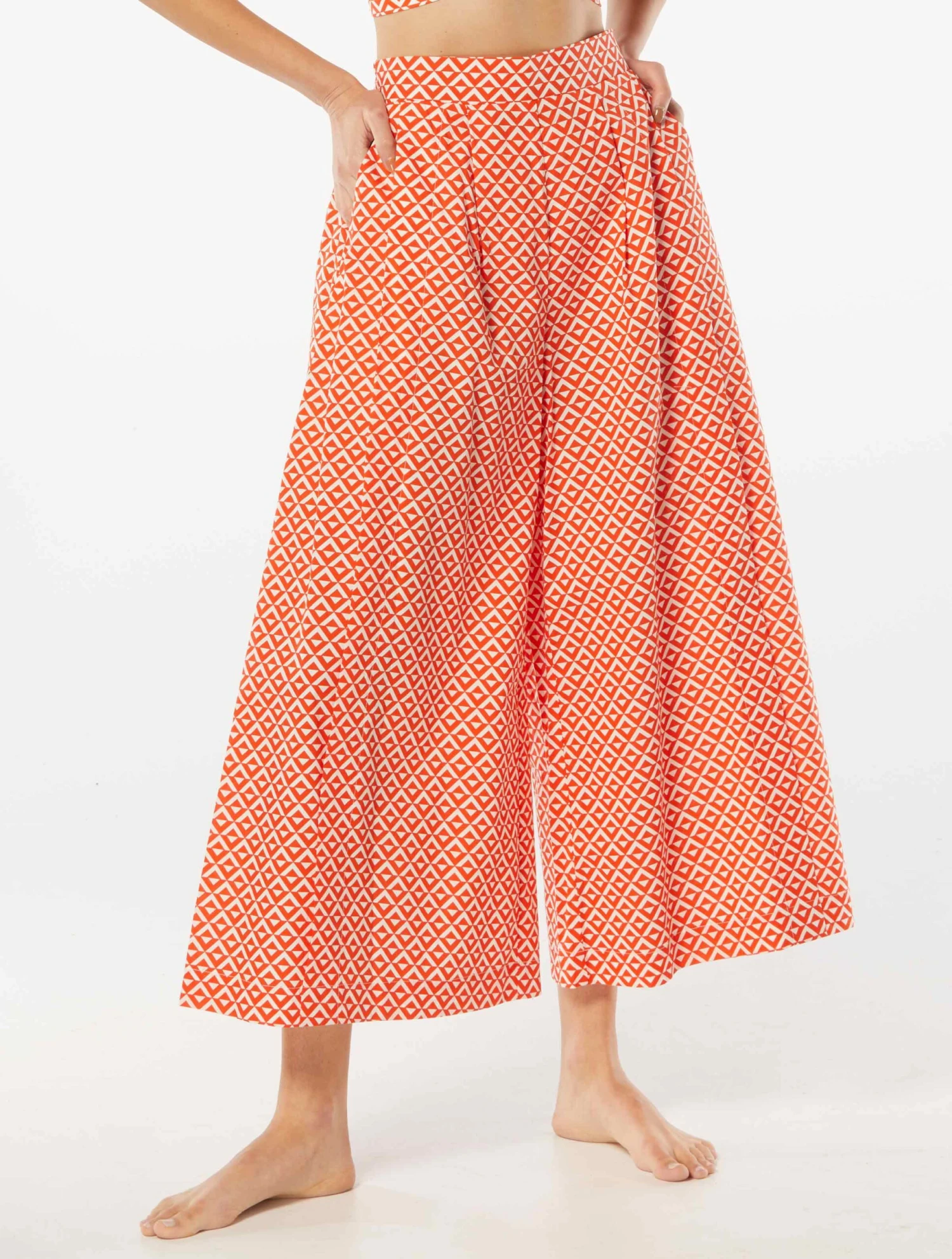 Carmen Marc Valvo Wide Leg Cover Up Pant - Island Diamond 4 Carmen Marc Valvo Wide Leg Cover Up Pant - Island Diamond - Image 2