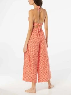 Carmen Marc Valvo Wide Leg Cover Up Pant - Island Diamond 7 Carmen Marc Valvo Wide Leg Cover Up Pant - Island Diamond -Beach Fit Fashion C4N816 816 alt02