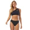 Carmen Marc Valvo One Shoulder Cut Out Bikini Top - Twisted Tides 2 Carmen Marc Valvo One Shoulder Cut Out Bikini Top - Twisted Tides -Beach Fit Fashion C66441 001