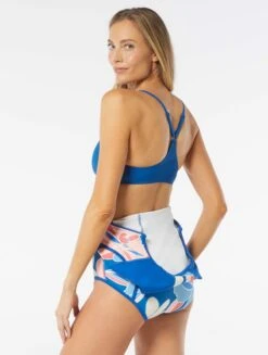 Beach House Sport Endurance Zip Front One Piece Swimsuit - Sea Lily -Beach Fit Fashion H02718 970 alt04
