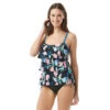 Beach House Jane Ruffle Tankini Top - Floral Fantasy