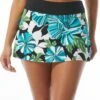 Beach House Swim Emma Pull On Swim Skort - Deco Garden -Beach Fit Fashion H06371 001 R