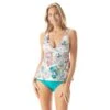 Beach House Swim Willow Twist Underwire Tankini Top - Moroccan Bloom 1 Beach House Swim Willow Twist Underwire Tankini Top - Moroccan Bloom -Beach Fit Fashion H15970 100