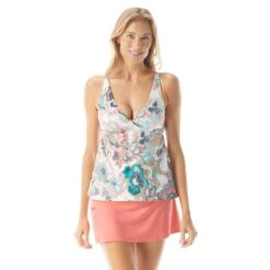 Beach House Swim Willow Twist Underwire Tankini Top - Moroccan Bloom -Beach Fit Fashion H15970 100 alt02