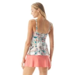 Beach House Swim Willow Twist Underwire Tankini Top - Moroccan Bloom -Beach Fit Fashion H15970 100 alt03