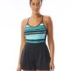 Beach House Sport Swell Swim Romper - Shorelines -Beach Fit Fashion H20983 970 R