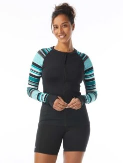 Beach House Sport Ava Zip Front Rash Guard - Shorelines