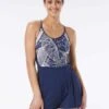 Beach House Sport Swell Swim Romper - Paradise Palm -Beach Fit Fashion H38729 511