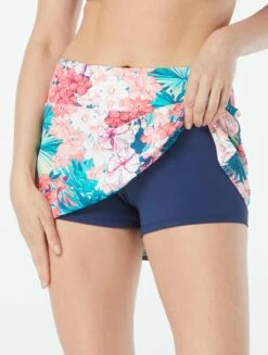 Beach House Swim Emma Pull On Swim Skort - Island Floral 7 Beach House Swim Emma Pull On Swim Skort - Island Floral -Beach Fit Fashion H42779 970 alt02