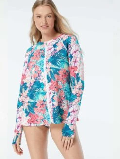 Beach House Swim Mary Relaxed Fit Rash Guard - Island Floral