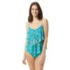 Beach House Swim Portia Mesh Layer Tankini Top - Mystic Medallion -Beach Fit Fashion H44068 351
