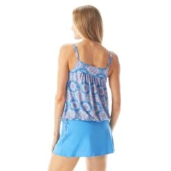 Beach House Swim Audrey Blouson Tankini Top - Mystic Medallion -Beach Fit Fashion H44529 504 alt03