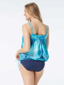 Beach House Swim Audrey Blouson Tankini Top - Shadow Fern 13 Beach House Swim Audrey Blouson Tankini Top - Shadow Fern -Beach Fit Fashion H49529 435 alt05