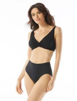 Beach House Swim Ivy Twist Front Bikini Top - Beach Solids