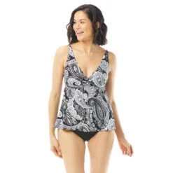 Beach House Willow Twist Underwire Tankini Top - Bay Dreaming