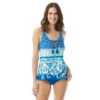 Beach House Courtney Lace Up Tankini Top - Under The Border Walk -Beach Fit Fashion H61864 435