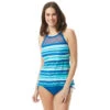 Beach House Exhilarate High Neck Tankini Top - On The Horizon -Beach Fit Fashion H63551 435