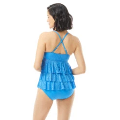 Beach House Layla Crochet Ruffle Bow Underwire Tankini Top - Crochet Soleil -Beach Fit Fashion H65936 504 alt01 1