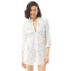 Beach House Vanessa Zip Front Crochet Cover Up - Crochet Soleil -Beach Fit Fashion H65972 100