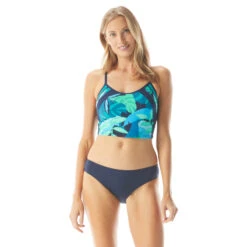 Beach House Sport Plateau Racerback Crop Top - Girl's Best Frond -Beach Fit Fashion H66974 511 alt02