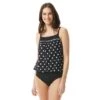 Beach House Audrey Blouson Tankini Top - Spotted At Sea -Beach Fit Fashion H81529 001