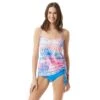 Beach House Swim Bridget Side Shirred Underwire Tankini Top - Frond Of You -Beach Fit Fashion H82925 504
