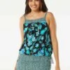 Beach House Swim Audrey Blouson Tankini Top - Vineyard Floral -Beach Fit Fashion H95529 001