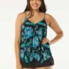 Beach House Swim Kerry Mesh Layer Underwire Tankini Top - Vineyard Floral