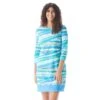 Beach House Style Stella Boat Neck Tunic Dress - Miami