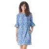 Beach House Style Bella Bell Sleeve Tunic Dress - Naples