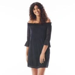 Beach House Style Kelsea Smocked Off The Shoulder Dress - Crochet Soleil