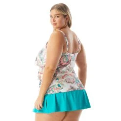 Beach House Swim Plus Size Jane Ruffle Tankini Top - Moroccan Bloom 9 Beach House Swim Plus Size Jane Ruffle Tankini Top - Moroccan Bloom -Beach Fit Fashion HW15096 100 alt03