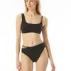 MICHAEL Michael Kors Logo Chain Bikini Top - Signature Solids -Beach Fit Fashion MM1K033 001 R