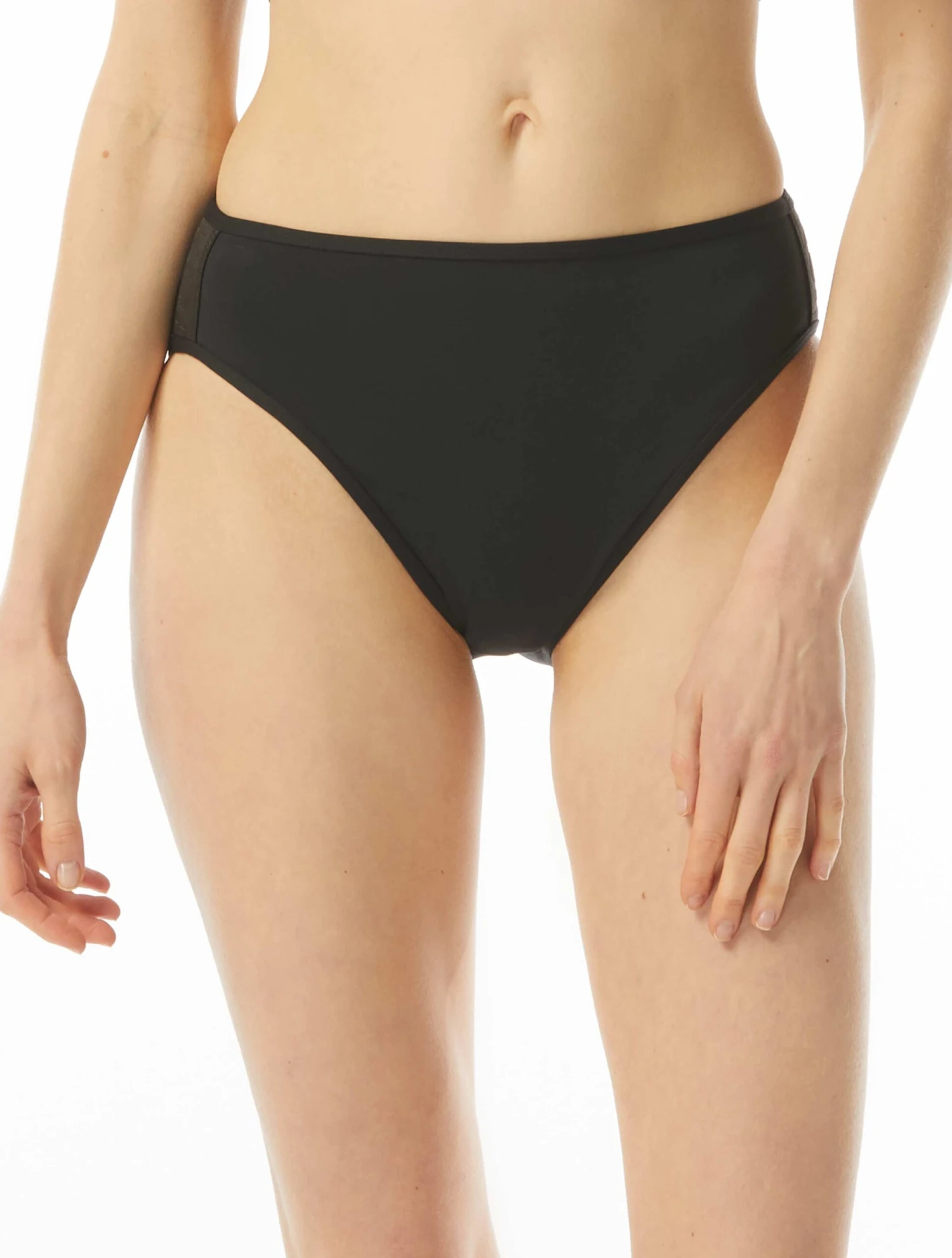 MICHAEL Michael Kors High Leg Bikini Bottom - Solids 3 MICHAEL Michael Kors High Leg Bikini Bottom - Solids