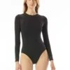 MICHAEL Michael Kors Long Sleeve Rashguard Surf One Piece Swimsuit - Glam Deco