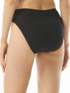 MICHAEL Michael Kors High Leg Bikini Bottom - Decadent Texture -Beach Fit Fashion MM1W598 001 alt01 R