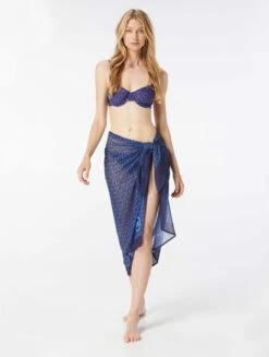 MICHAEL Michael Kors Pareo Cover Up - Signature Logo