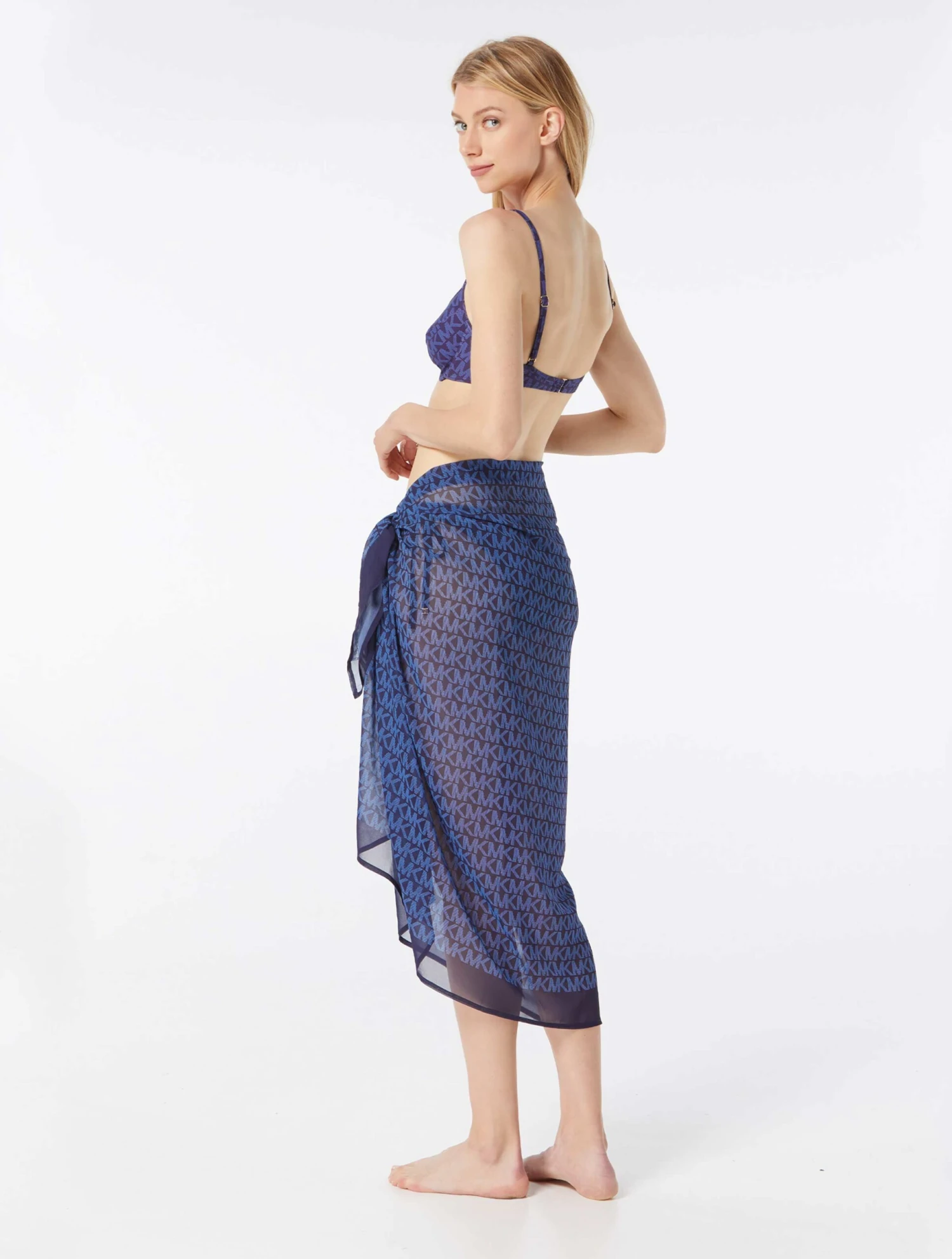 MICHAEL Michael Kors Pareo Cover Up - Signature Logo 4 MICHAEL Michael Kors Pareo Cover Up - Signature Logo - Image 2