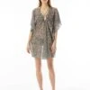 MICHAEL Michael Kors Chain Caftan Cover Up - Abstract Animal
