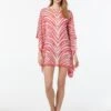 MICHAEL Michael Kors Scarf Caftan Cover Up - Zebra Spine