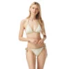 MICHAEL Michael Kors Triangle Bikini Top - Signature Logo -Beach Fit Fashion MM7W505 112
