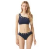 MICHAEL Michael Kors One Shoulder Bikini Top - Large Grommet -Beach Fit Fashion MM8D015 412
