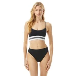 MICHAEL Michael Kors Racerback Bikini Top - Color Block