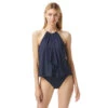 MICHAEL Michael Kors Halter High Neck Tankini Top - Chain -Beach Fit Fashion MM9D674 412