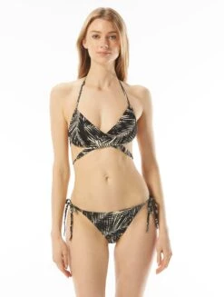 MICHAEL Michael Kors Multi-Wear Triangle Bikini Top - Sonoran Palm -Beach Fit Fashion MM9J027 001 alt04
