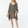 MICHAEL Michael Kors Caftan Cover Up - Graphic Cheetah