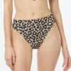 MICHAEL Michael Kors High Waisted Bikini Bottom - Graphic Cheetah -Beach Fit Fashion MM9L928 001