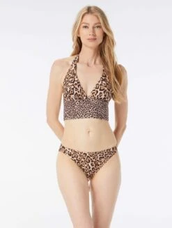 MICHAEL Michael Kors Halter Bikini Top - Wildcat